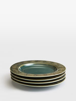 Grace Side Plate - Teal - Set of Four - Listing Image