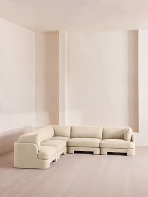 Odell Modular Sofa - Corner Sofa - Linen - Bisque - Hover Image