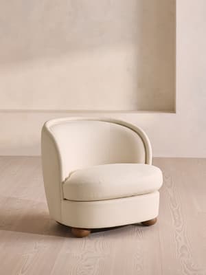 Blair Tub Armchair - Natural Linen - UK - Hover Image
