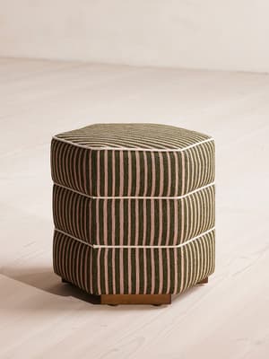 Lyla Footstool - Wimpole Stripe - US - Hover Image