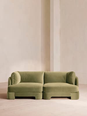 Odell Deeper Sit Sectional Sofa - Three Seater - Velvet Lichen US - Listing Image