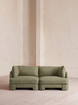 Odell Modular Sofa - Three Seater - Linen - Sage - Listing Image