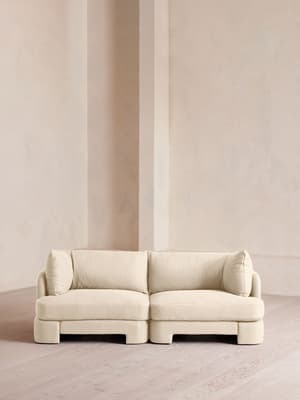 Odell Deeper Sit Modular Sofa - Three Seater - Linen - Bisque - Listing Image