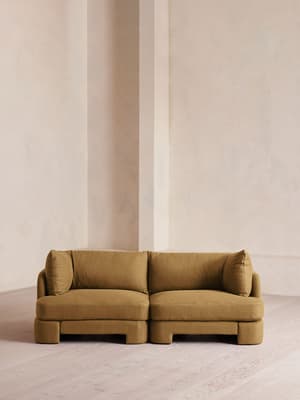 Odell Modular Sofa - Three Seater - Linen - Ochre - Listing Image