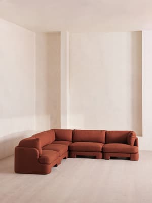 Odell Modular Sofa - Corner Sofa - Linen - Sienna - Hover Image