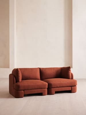 Odell Modular Sofa - Three Seater - Linen - Sienna - Hover Image