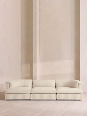Oona Sectional Sofa - Four Seater - Linen - Bisque - US - Hover Image