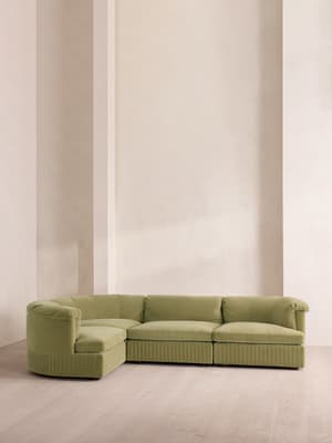 Oona Modular Sofa - L-Shape Sofa - Velvet Lichen UK - Hover Image