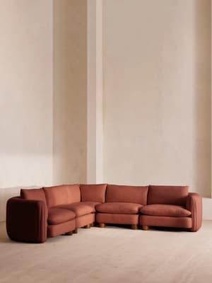 Vivienne Sectional Corner Sofa - Linen - Sienna - US - Hover Image