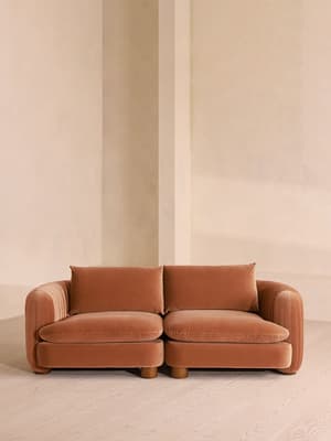 Vivienne Modular Sofa - Three Seater - Velvet Antique Rose - Listing Image