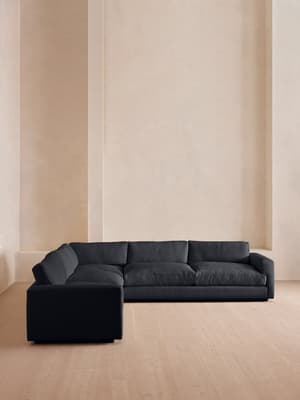 Mossley Corner Sofa - Linen - Indigo - Hover Image
