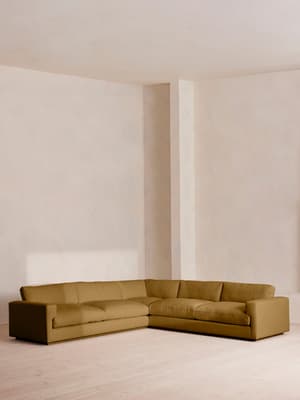Mossley Corner Sofa - Linen - Ochre - Hover Image
