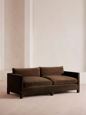 Ashford Three Seater - Sofa - Velvet - Chocolate - Hover Image