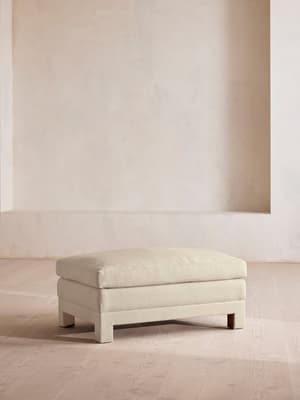 Ashford Ottoman - Linen - Bisque - Listing Image
