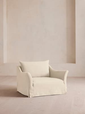 Roma Loveseat - Linen - Bisque - Listing Image