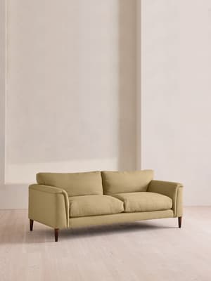 Reya Three Seater Sofa - Linen - Wheat - US - Hover Image