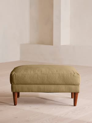 Reya Ottoman - Linen - Wheat - US - Hover Image