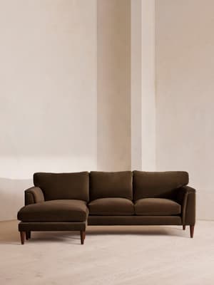 Reya Chaise-end - Sofa - Velvet - Chocolate - Listing Image