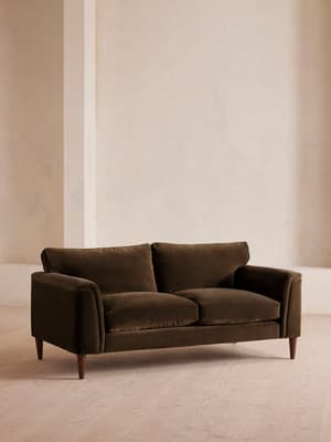 Reya Two Seater - Sofa - Velvet - Chocolate - Hover Image