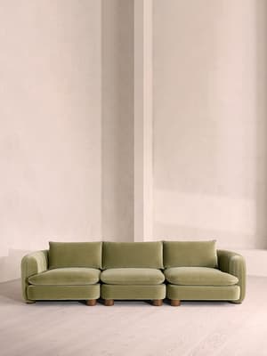Vivienne Sectional Sofa - Four Seater - Velvet Lichen - US - Listing Image