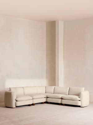 Vivienne Deeper Sit Sectional Sofa - Corner Sofa - Linen - Bisque - US - Listing Image