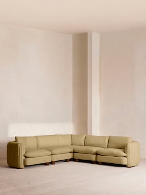 Vivienne Sectional Corner Sofa - Linen - Wheat - US - Listing Image