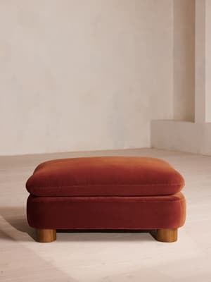 Vivienne Ottoman - Velvet Rust - US - Hover Image