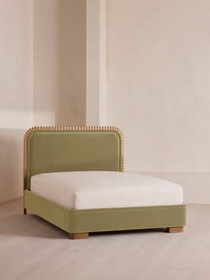 Angus Bed - King - Velvet - Lichen - Listing Image