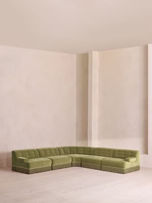 Elowen Modular Sofa - Corner Sofa - Velvet - Lichen UK - Listing Image