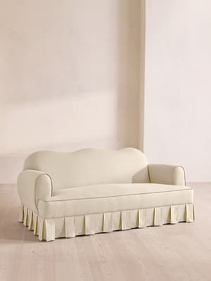Madelyn Three Seater Sofa - Linen - Bisque - UK - Listing Image