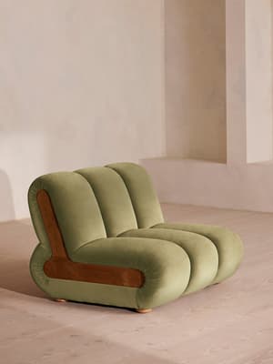 Noelle Modular Armchair - Velvet Lichen - UK - Hover Image