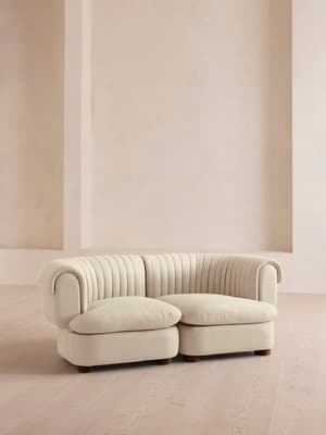 Rava Sectional Sofa - Three Seater - Linen - Bisque - US - Hover Image