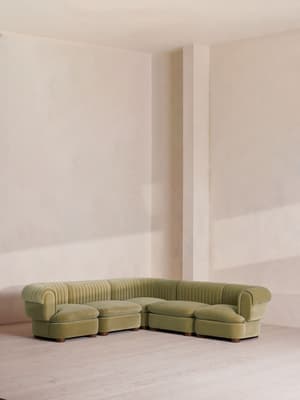 Rava Modular Sofa - Corner Sofa - Velvet - Lichen - Listing Image