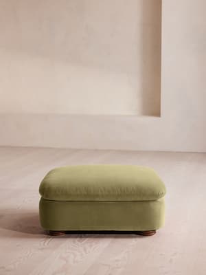 Rava Ottoman - Velvet - Lichen - Listing Image