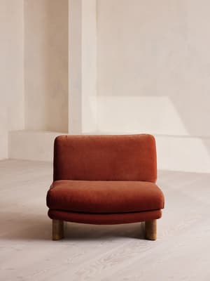 Tellis Chair - Velvet - Rust - UK - Listing Image