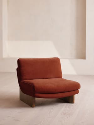 Tellis Chair - Velvet - Rust - UK - Hover Image