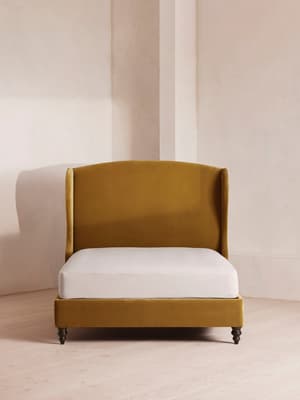 Rivas Bed - King - Velvet - Mustard - US - Hover Image