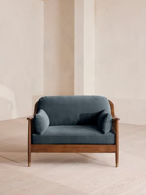 Atlanta Loveseat - Velvet - Grey Blue - US - Hover Image
