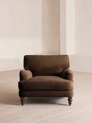 Arundel Loveseat - Velvet - Chocolate - Hover Image