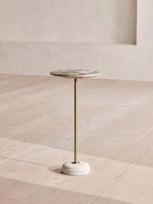 Fleet Side Table - Small - Kapri Marble - Listing Image