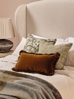 Margeaux Oblong Cushion - Mustard - Hover Image