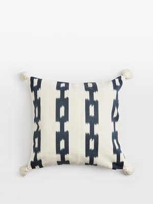 Maeve Square Cushion - Blue - Listing Image