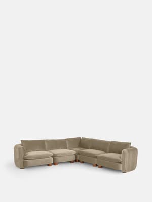 Vivienne Modular Corner Sofa - Velvet Camel - Listing Image