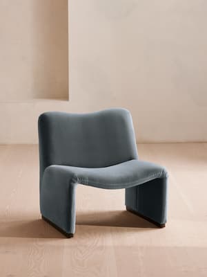 Lovett Armchair - Velvet - Grey Blue - US - Listing Image