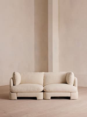 Odell Sectional Sofa - Three Seater - Boucle - Natural - US - Hover Image