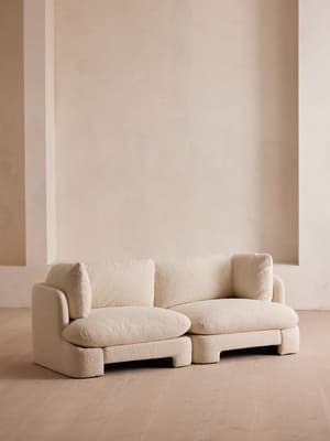 Odell Sectional Sofa - Three Seater - Boucle - Natural - US - Listing Image