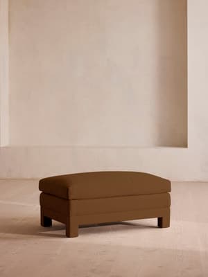 Ashford Ottoman - Linen - Ochre - US - Listing Image