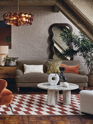 Arundel Three Seater Sofa - Velvet - Taupe - Listing Image