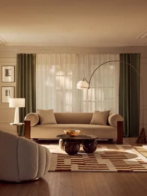 Eldon Three Seater Sofa - Walnut - Boucle - Listing Image