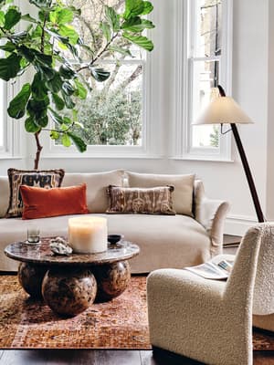 Roma Three Seater Sofa - Linen - Bisque - Listing Image